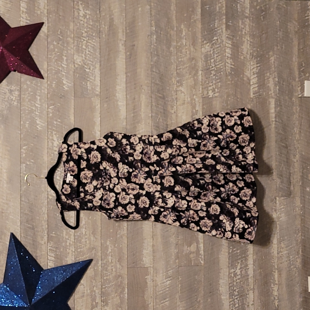 Size Large Floral A Line Pleated Xhilaration Dress